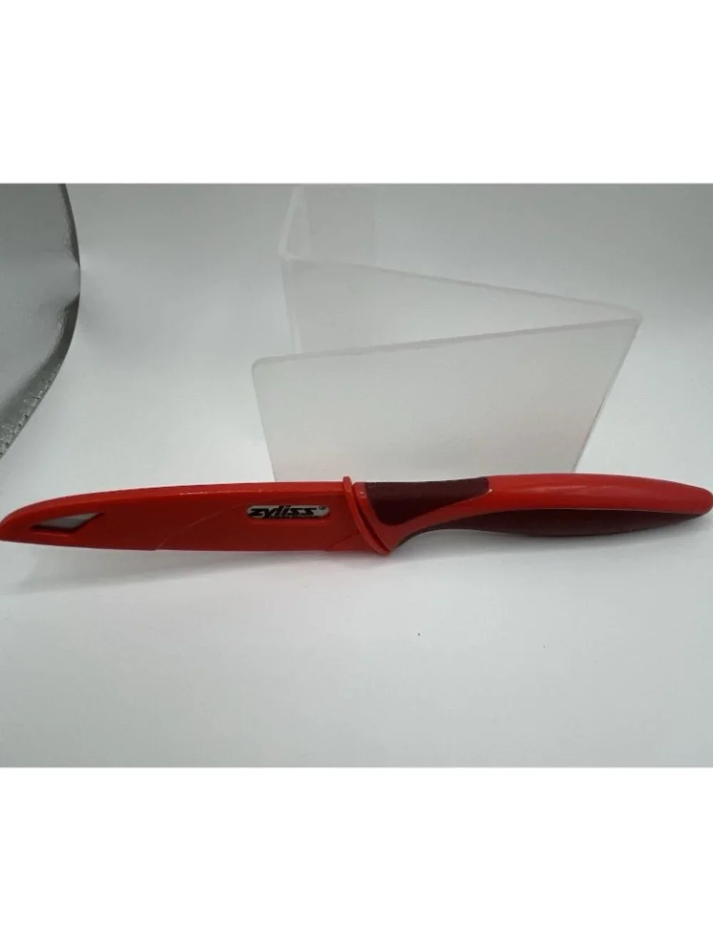 ZYLISS Serrated Paring Knife 4 Inch 10 cm Stainless Steel Blade Red With Sheath